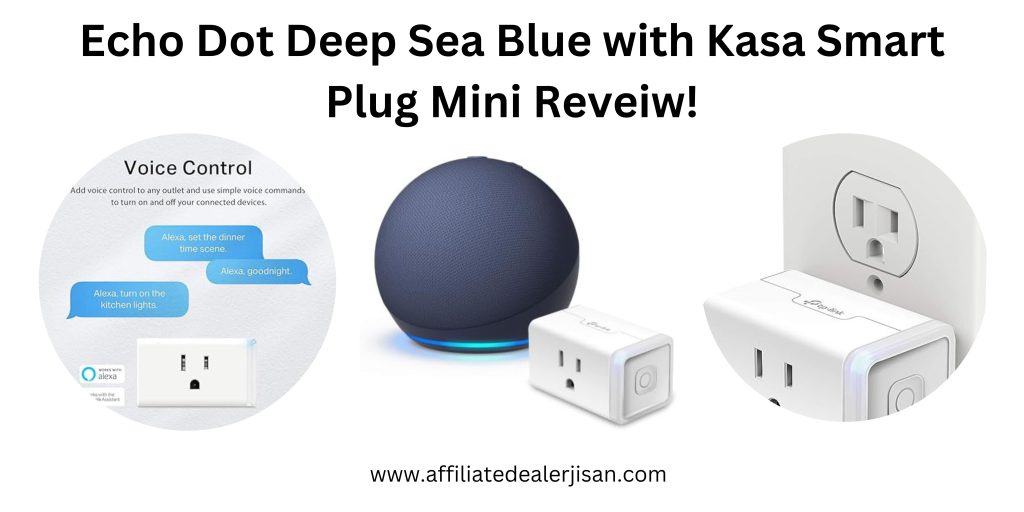 Echo Dot Deep Sea Blue with Kasa Smart Plug Mini Reveiw