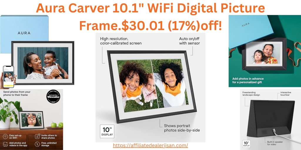 Aura Carver 10.1" WiFi Digital Picture Frame