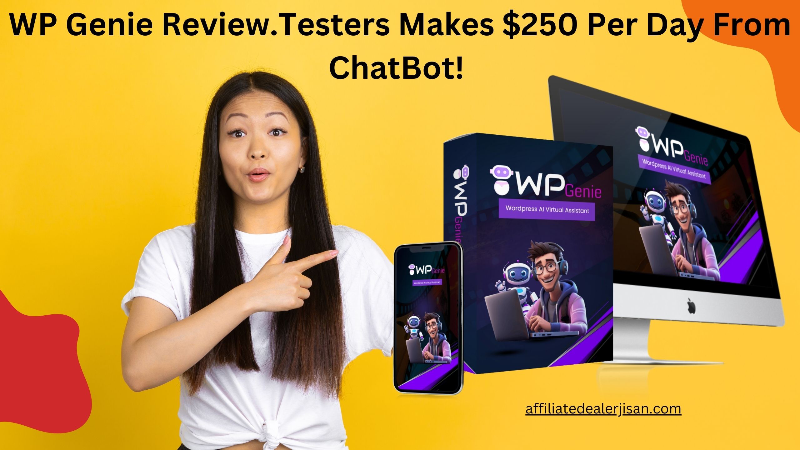 WP Genie Review.Testers Makes $250 Per Day From ChatBot!