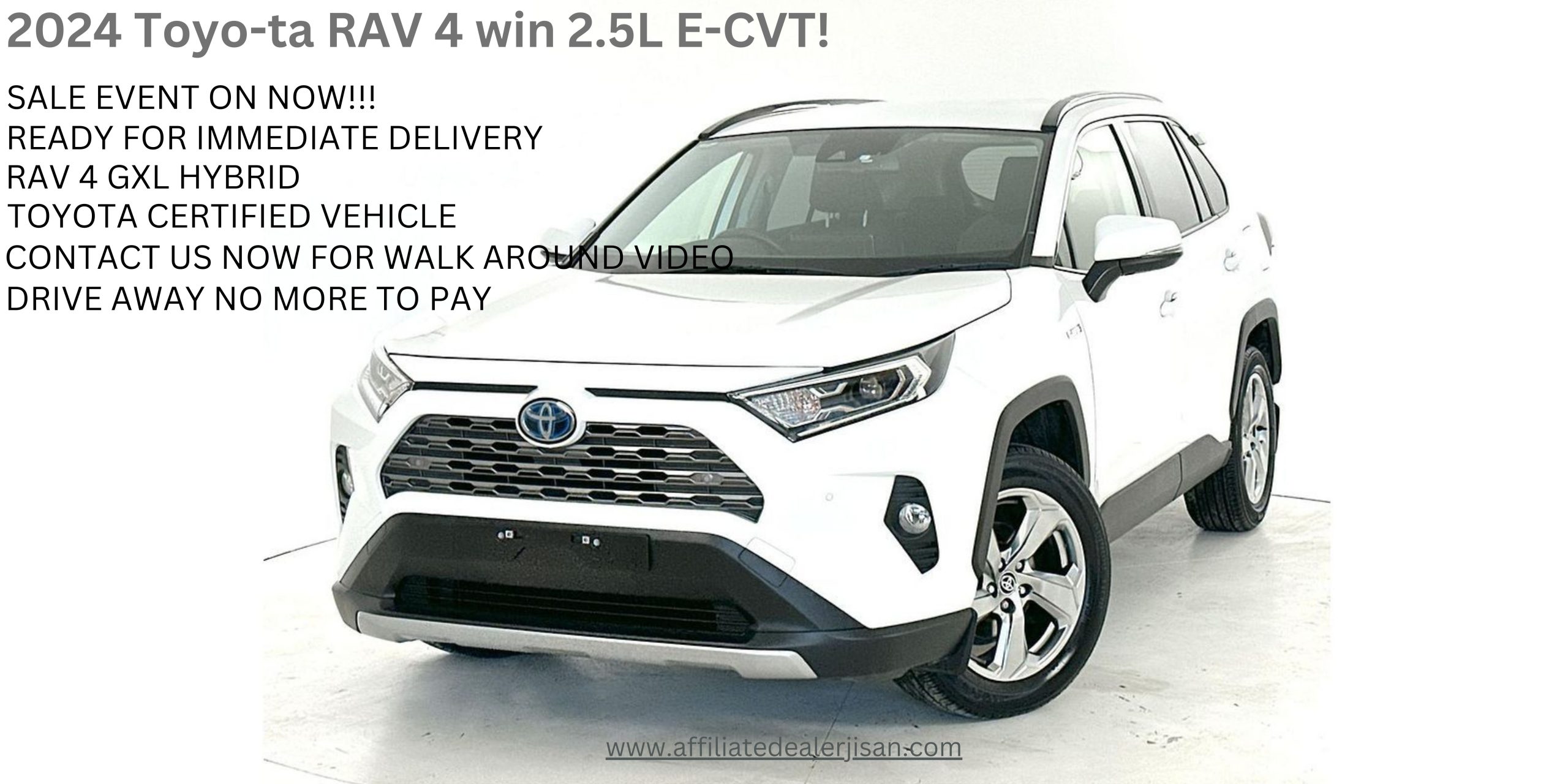 2024 Toyo-ta RAV 4 win 2.5L E-CVT