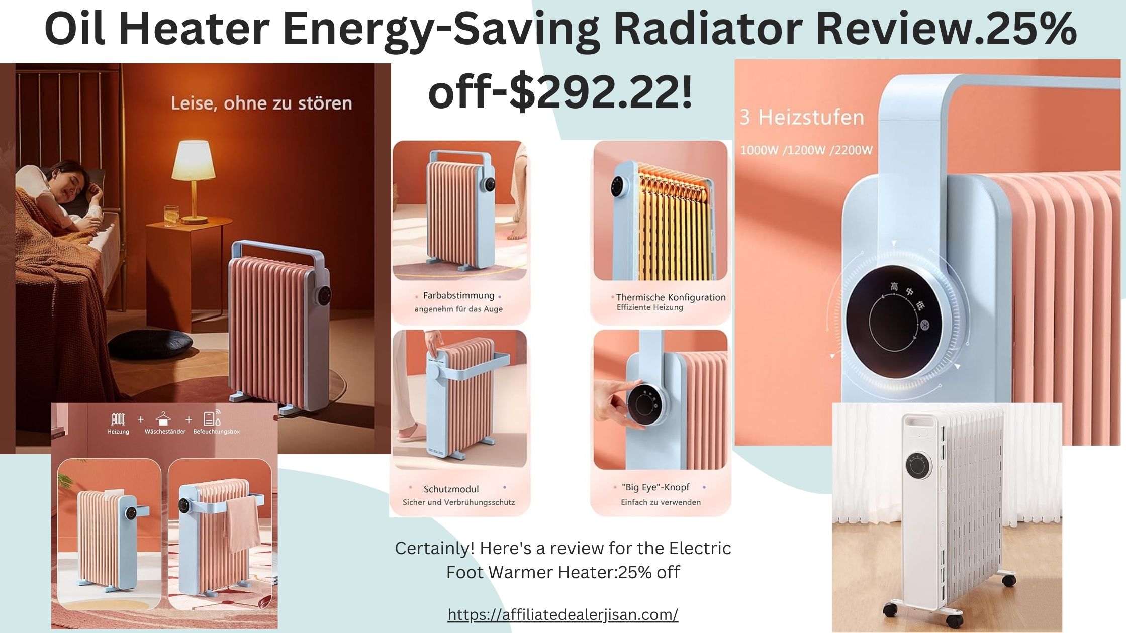 Oil Heater Energy-Saving Radiator Review.